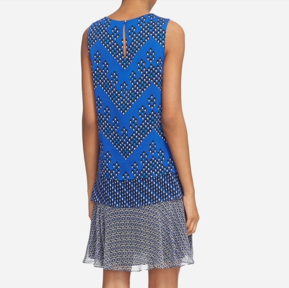 Diane von FurstenbergLiza Mix Print Tiered Silk Drop Waist Dress - Picture 4 of 12